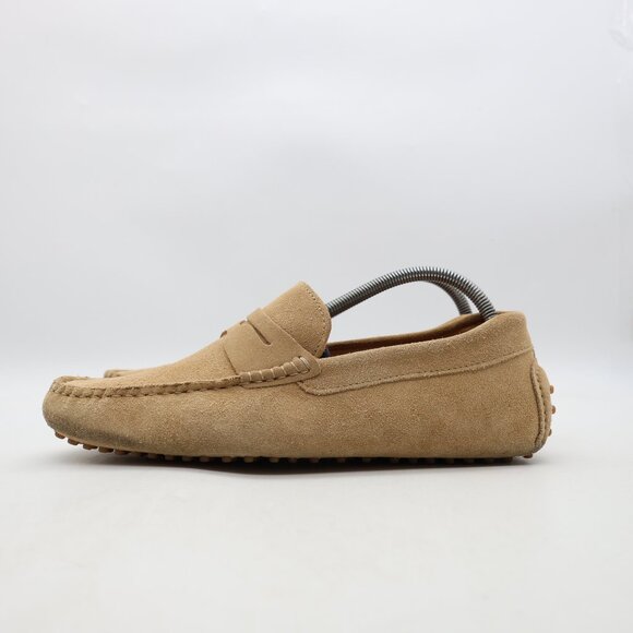 Jack Erwin Parker Penny Driving Loafers Men\'s Size 9 Classic Shoes Beige Suede main image 6